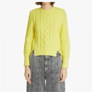 Stella McCartney Aran Organic Cotton Blend Crop Sweater size 40